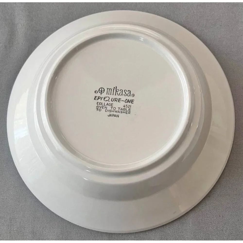 Vintage Mikasa EpiQure-One Collage dinnerware piece-Japan